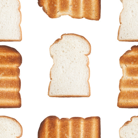 Plain sliced bread and toast isolated on white background
の写真素材