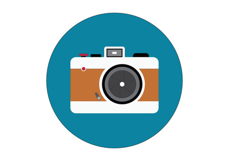 retro style  camera iconのイラスト素材