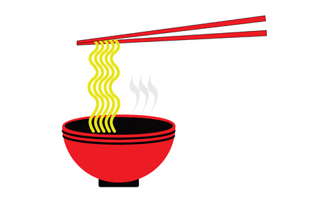 Asian noodles iconのイラスト素材