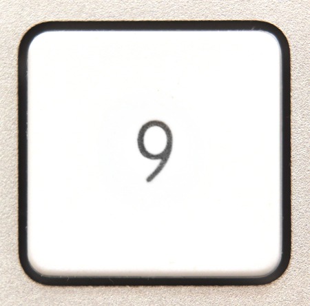   Button  from a modern numpad.の写真素材