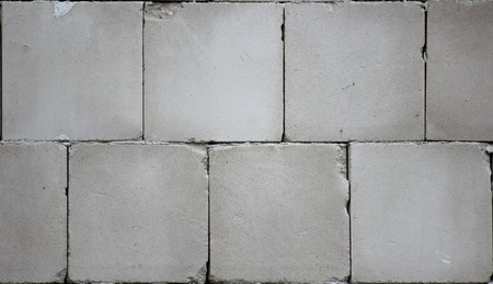   Wall made from concrete blocks usable as background or texture.の写真素材