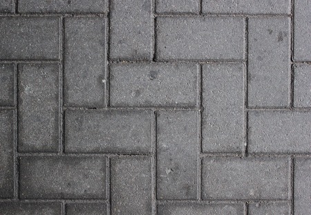   Paved walkway made from concrete blocks usable as background or texture.の写真素材