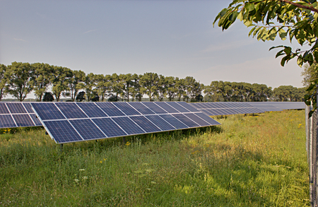   Solar power plant outside the town.
