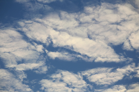 Cloudscape and blue sky.