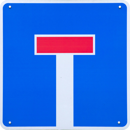 Dead end sign in Germany.の写真素材
