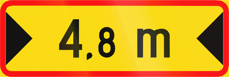 Additional traffic sign in Finland - Free Widthの写真素材