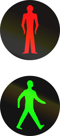 The official Pedestrian Signals used in Bangladeshの写真素材