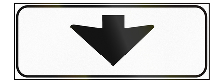 Road sign used in Italy - additional directional panel.の写真素材