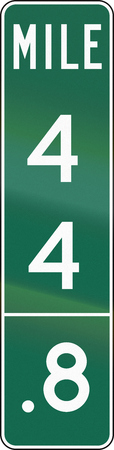 United States MUTCD road sign - Distance road marker.の写真素材