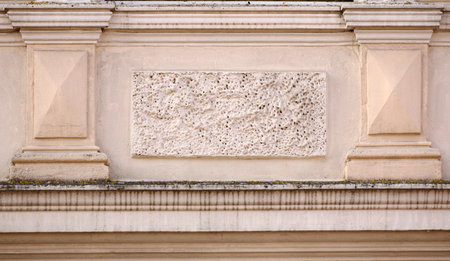 Ornaments on a historic house from 1886 in Greifswald, Germany.