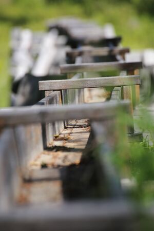 Traditional aqueduct at the Rortrask Silanger culture reserve in Lapland.の写真素材