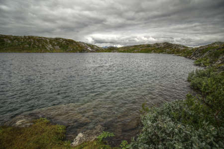 Lake Kratersjon near Bjorkliden in Swedish Lapland.