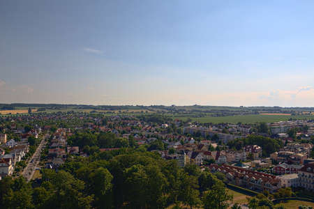 View over the small town Kuhlungsborn at the Baltic Sea in Germany.の写真素材