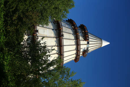 Millennium Tower in Magdeburg on a sunny day.の写真素材