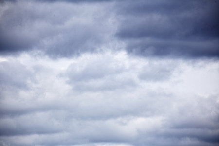 Dark and overcast sky on a stormy day.の写真素材