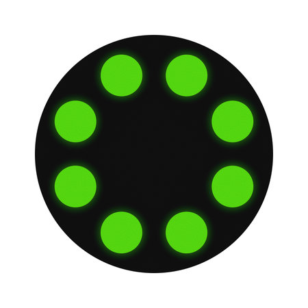 Service signal for trams in Germany - Set off - green version.の写真素材