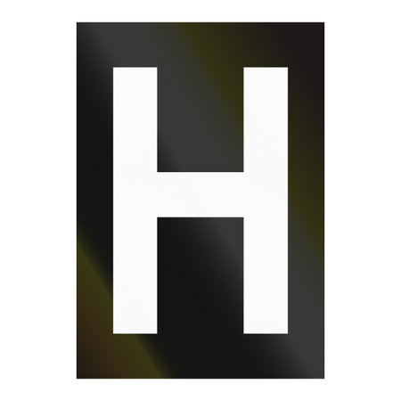 Safety sign for trams in Germany - Stop position of tram front.の写真素材