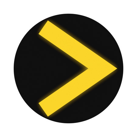 Switch signal for trams in Germany - Switch stand is to the right for max 15 kmh - yellow version.