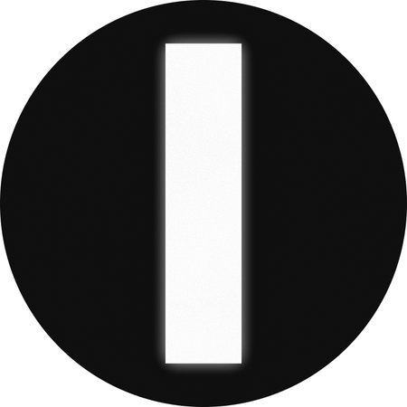 Proceed signal for trams in Germany - Only straight.の写真素材