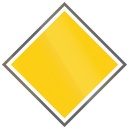 Railway sign used in France - Expect stop.の写真素材