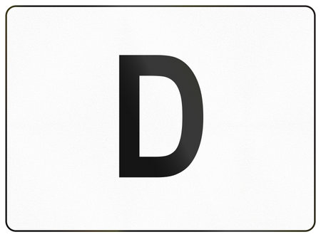 Additional road sign panel used in France - Tunnel category.の写真素材