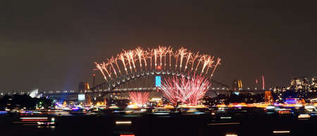 Happy new year 2014 sydney opera house harbour bridge fireworks