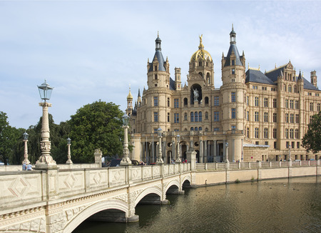 Castle bridge and castleのeditorial素材