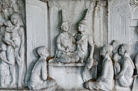 Stucco to cover the flap, Thailandの写真素材