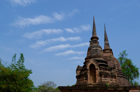 Pagoda  in Sukhothai  Historical National Park, Thailandの写真素材