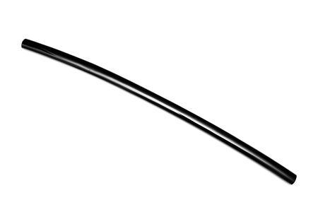 Shiny black Japanese sword with scabbard isolated in white background . This kind of Japanese sword is called 'Shirasaya'の写真素材