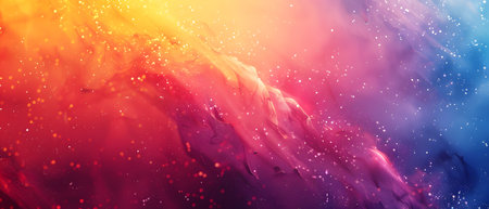 Bright gradient background with colorful grains. It represents a mix of energy, movement, fun and liveliness with the grain of old computer graphics or noisy TV. It has a retro or futuristic feel.の素材