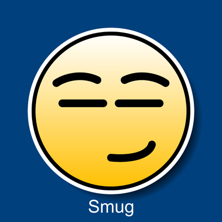 Vector Smiley Smugのイラスト素材