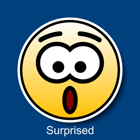 Vector Smiley Surprisedのイラスト素材