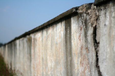 Grey wall background, old and ruinedの写真素材