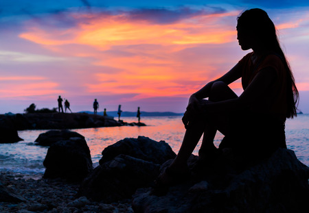 Sunset At Hoh Larnの写真素材