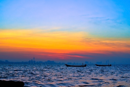 Sunrise At Koh Larn の写真素材