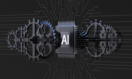 AI, Artificial Intelligence concept,3d rendering,conceptual image.
