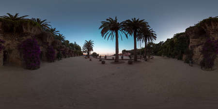 Image with 3D spherical panorama with 360 degree viewing angle. Ready for virtual reality in vr....