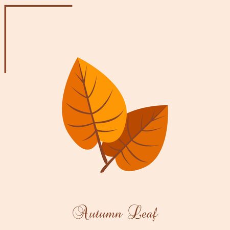 Autumn Leaf Illustration Design Artのイラスト素材