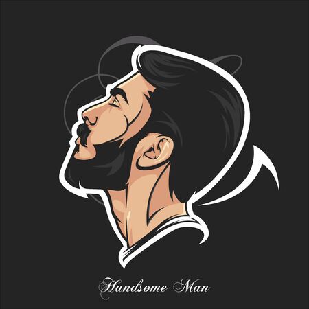 Handsome Man Vector Illustration Artのイラスト素材