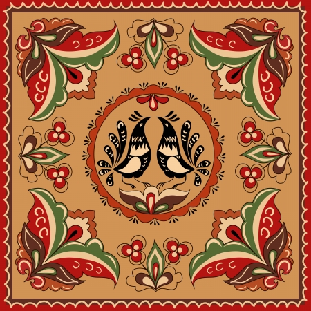 Russian traditional ornamentのイラスト素材