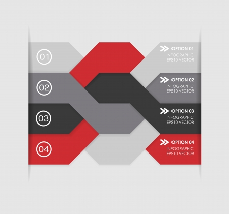 Modern infographics options bannerのイラスト素材