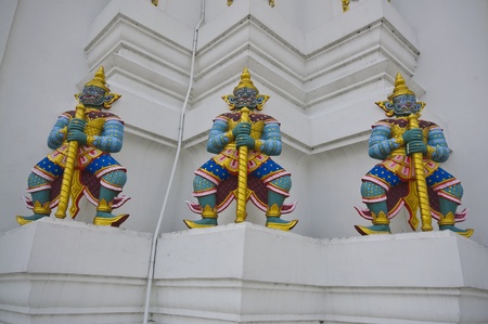 Giantess defender of Buddhist templeの写真素材