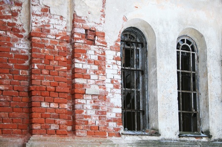 Brick wall with windows