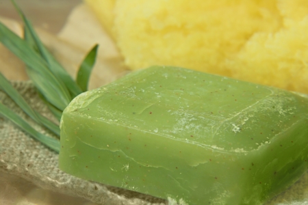 natural soapの写真素材