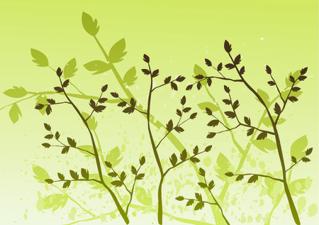 floral background, treeのイラスト素材