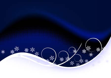 Christmas background, snowflakesのイラスト素材