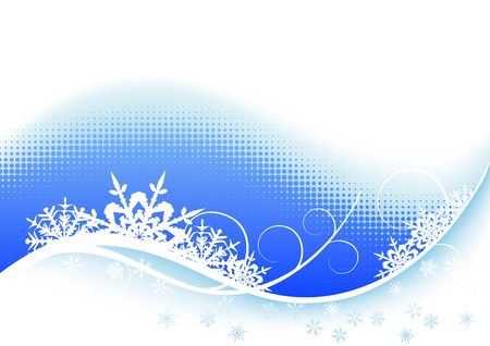 Winter backgroundbackground with space for text  - vector illustrationのイラスト素材