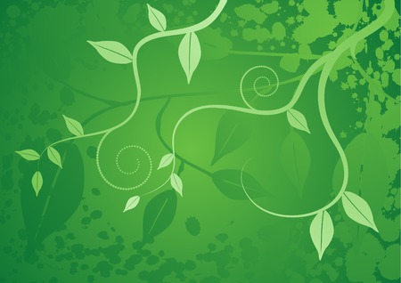 Floral background, ornament, leavesのイラスト素材