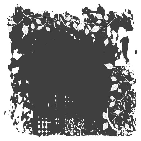 Floral background, ornament, leavesのイラスト素材